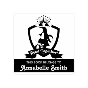 Tampons Encreurs Ce Livre Appartient À Cute Penguin Kids Bookplate