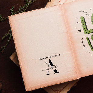 Tampons Encreurs Ce Livre Appartient À Monogramme