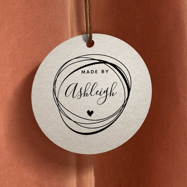 Tampons Encreurs Cercle Et Coeur Tiré À La Main Chic Fabriqué Par N (Créateur téléchargé)