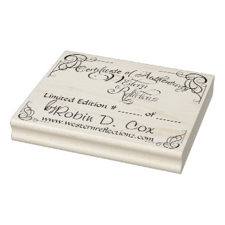 Tampons Encreurs Certificat d'authenticité ~ Edition limitée