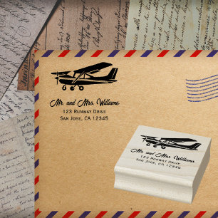 Tampons Encreurs Cessna Avion Pilote Amusement Aviation Minimaliste