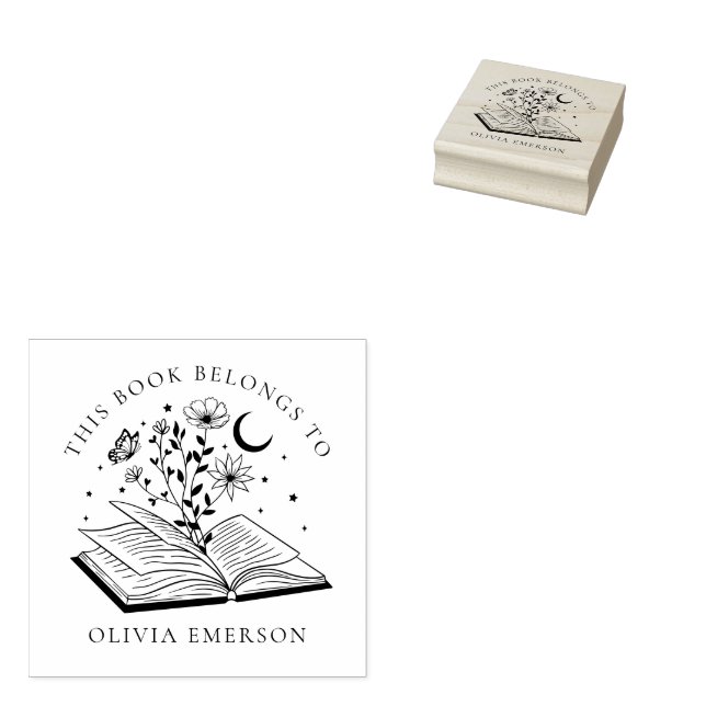 Tampons Encreurs Cette Ex Libris Appartient À Modern Bookplate (Tamponné)