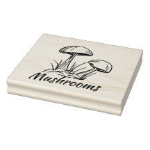 Champignons amusants, Dessin original d'encre avec