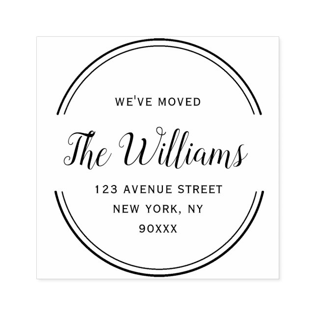 Tampons Encreurs changement d'adresse du script d'image géométrique (Impression)