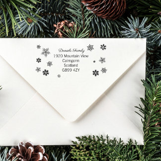 Tampons Encreurs Charming Christmas Snowflake Address