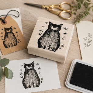 Tampons Encreurs Chat d'automne