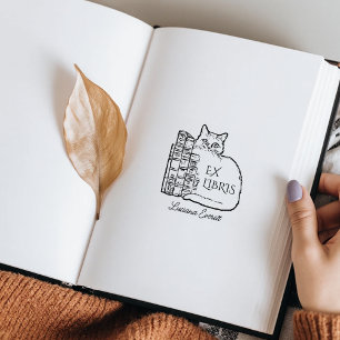 Tampons Encreurs Chat de bibliothèque vintage