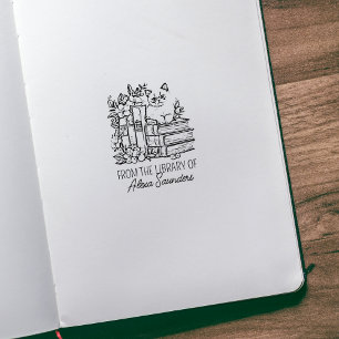 Tampons Encreurs Chat de fleurs personnalisé