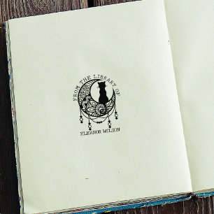 Tampons Encreurs Chat de Lune Mystique De la Bibliothèque De