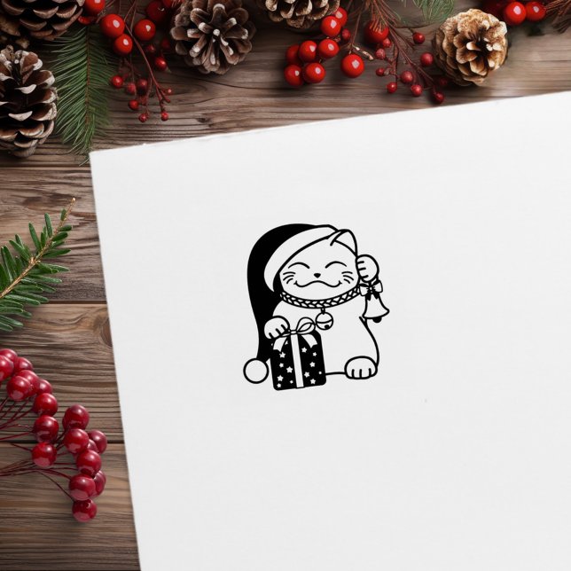 Tampons Encreurs Chat de Noël 1x1 (Créateur téléchargé)