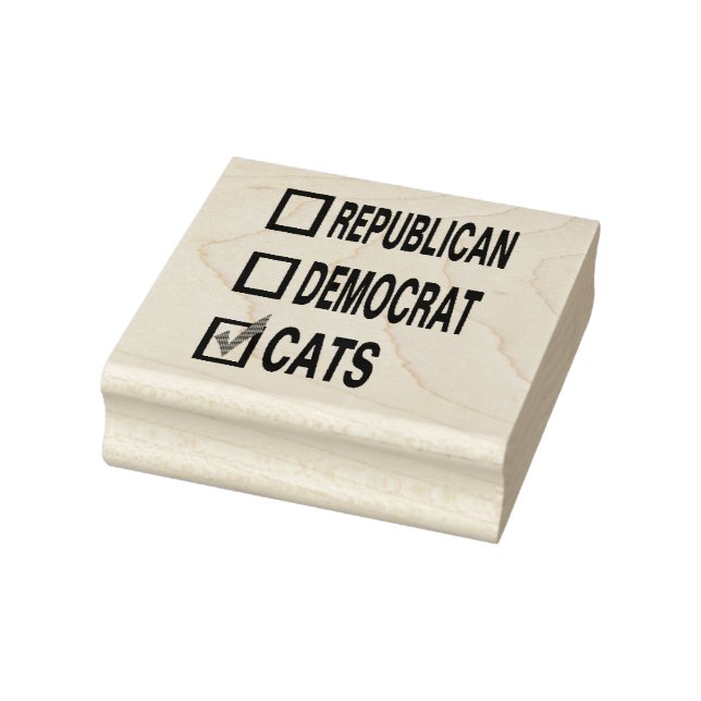 Tampons Encreurs chat démocrate républicain chats RUBBER STAMP (Tampon)