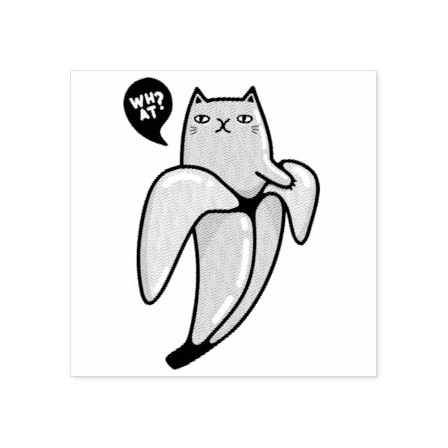 Tampons Encreurs Chat en banane (Impression)
