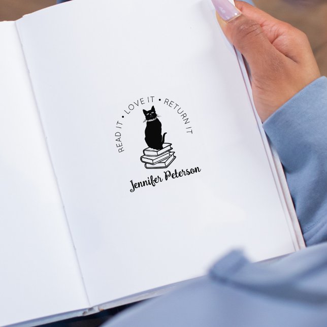 Tampons Encreurs Chat Lisez-Le, Aimez-Le, Retournez-Le, Livre (Créateur téléchargé)