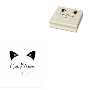 Tampons Encreurs Chat Maman Mère Amour Maman Kitty Mignonne Mignonn