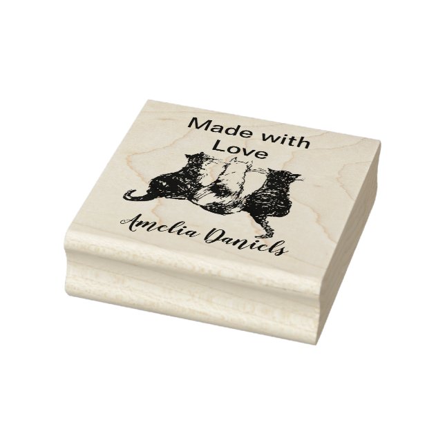 Tampons Encreurs Chats mignons fabriqués à la main par (Tampon)