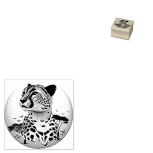 Tampons Encreurs Cheetah African Feline Wild Animal