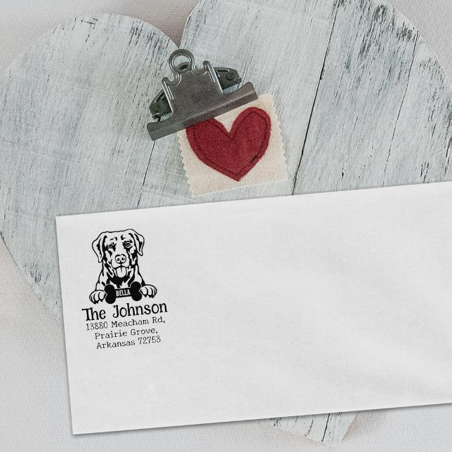 Tampons Encreurs Chesapeake Bay Retriever Dog, Adresse de retour, (Créateur téléchargé)