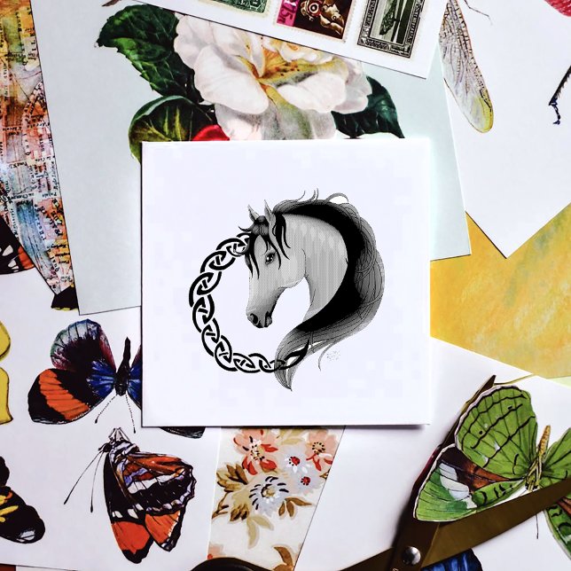 Tampons Encreurs Cheval Brown celtique Jaune (Créateur téléchargé)