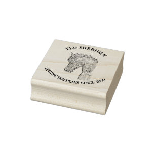 Tampons Encreurs Cheval chef traditionnel vintage réaliste affaires