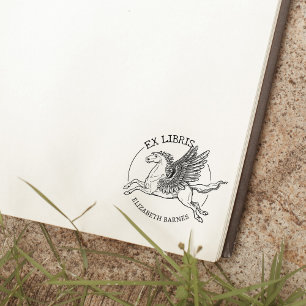 Tampons Encreurs Cheval Pégase Fantastique Ex Libris Livre  