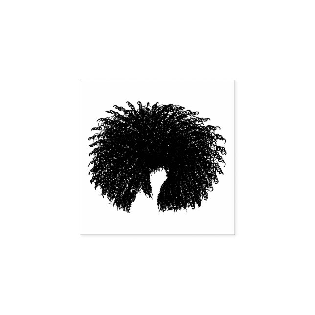 Tampons Encreurs Cheveux Afro Noirs Bouclés (Impression)