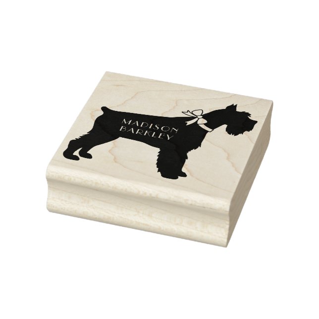 Tampons Encreurs Chien chiot Schnauzer Miniature (Tampon)