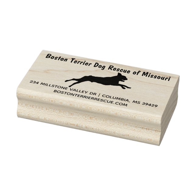 Tampons Encreurs Chien de Boston Terrier (Tampon)