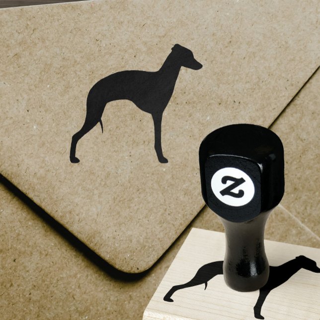 Tampons Encreurs Chien de race italienne Greyhound Silhouette Iggy (Créateur téléchargé)