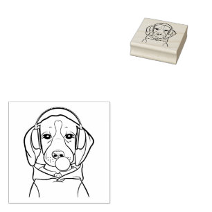 Tampons Encreurs Chien frigorifique avec Bubblegum Funny Beagle