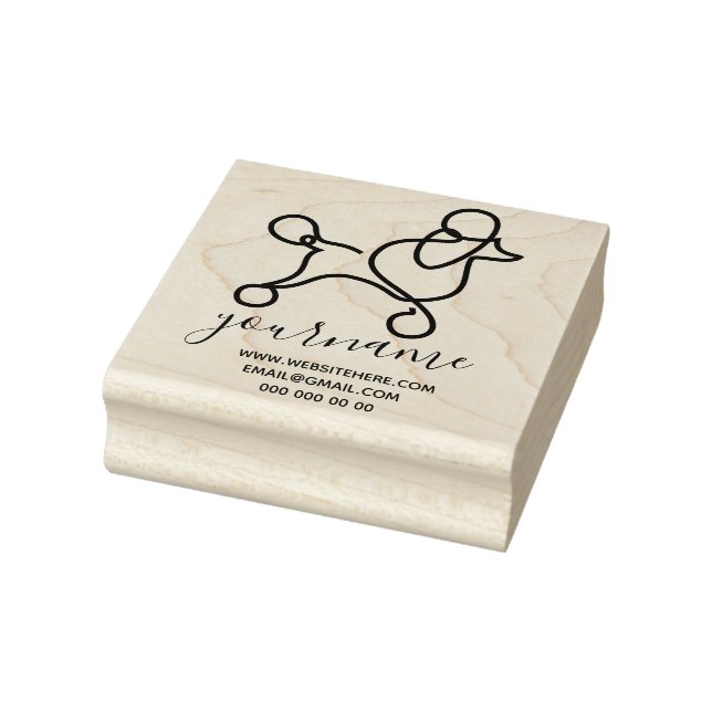 Tampons Encreurs Chien mignon Caniche (Tampon)