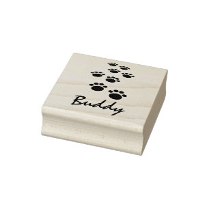 Tampons Encreurs Chien Paw Track Pet Animal de compagnie Nom person