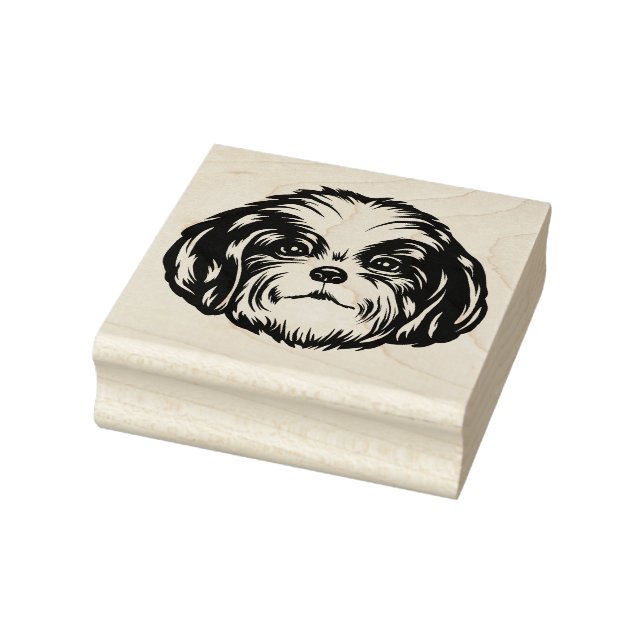 Tampons Encreurs Chien Shih Tzu (Tampon)