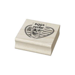 Tampons Encreurs Chiens pour Trump : Patriots à la mâchoire