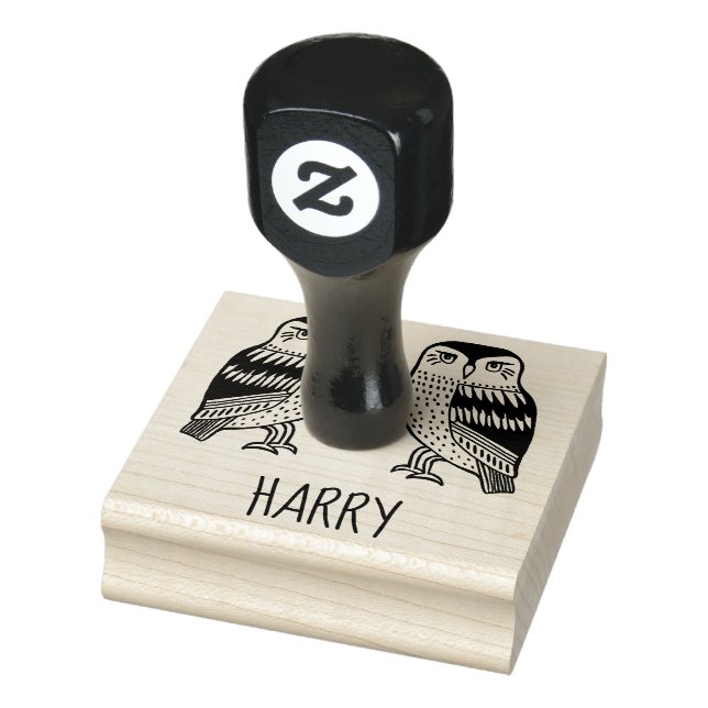 Tampons Encreurs Chouettes mignonnes à mâcher Oiseaux PERSONNALISER (Tampon)