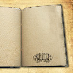 Tampons Encreurs Chouettes vintages Ex Libris, Livre<br><div class="desc">Ce timbre en caoutchouc vintage "Ex Libris" comporte des chouettes et un nom personnalisé.</div>