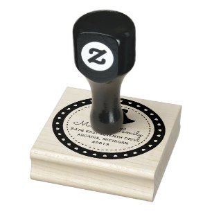 Tampons Encreurs Christmas Bells Round Return Adresse Timbre en cao