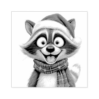 Tampons Encreurs Christmas Raccoon