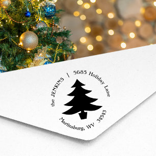 Tampons Encreurs Christmas Tree - Adresse de retour