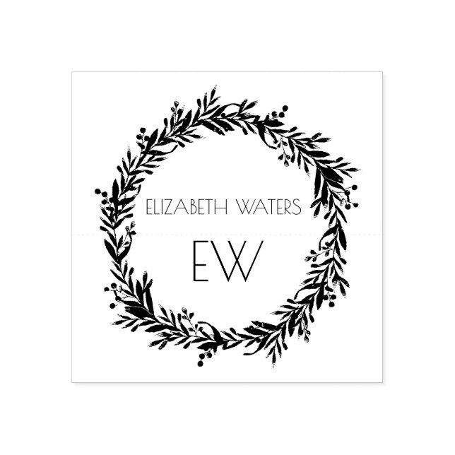 TAMPONS ENCREURS CHRISTMAS WREATOOD ART STAMP AVEC INITIATIVES (Impression)