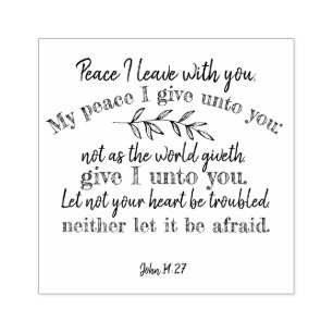 Tampons Encreurs Citation chrétienne positive : Jean 14:27