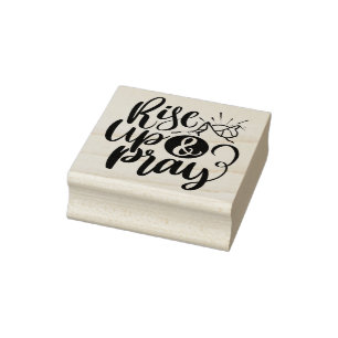 Tampons Encreurs Citation Religieuse Chrétienne Levez-Vous & Priez