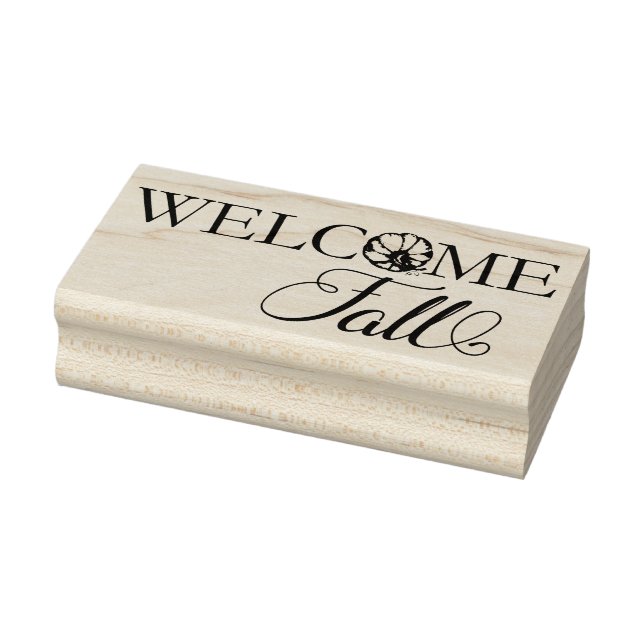 Tampons Encreurs Citrouille d'automne Bienvenue (Tampon)