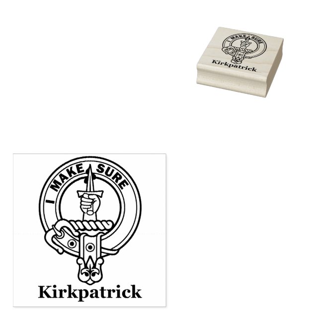 Tampons Encreurs Clan Kirkpatrick "I FAIS EN SORTE" Crest Rubber Ti (Tamponné)