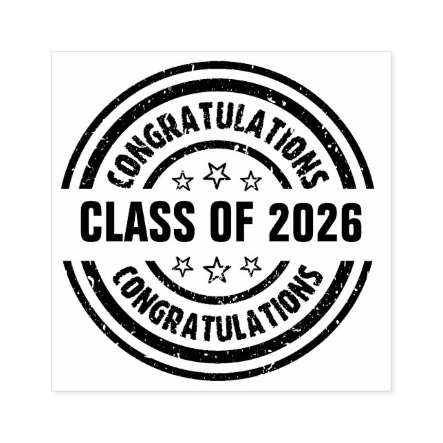 Tampons Encreurs Classe de 2026 Graduation (Impression)