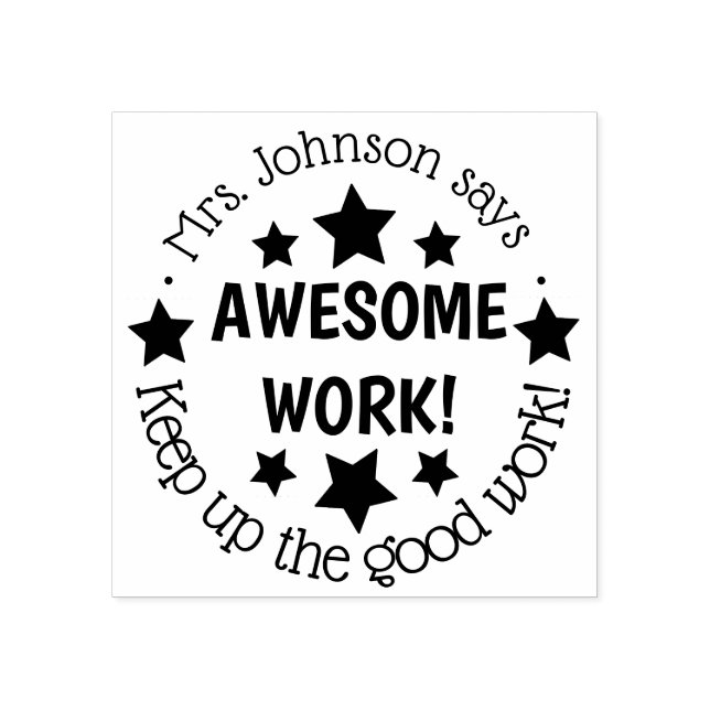 Tampons Encreurs Classe de l'enseignant Orthographe étoile devoirs (Impression)