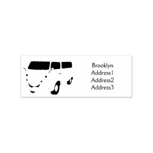 Tampons Encreurs Classic lime green van cartoon