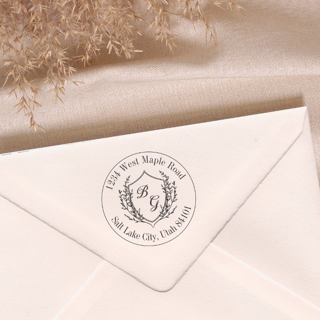 Tampons Encreurs Classic monogram wedding crest (Créateur téléchargé)