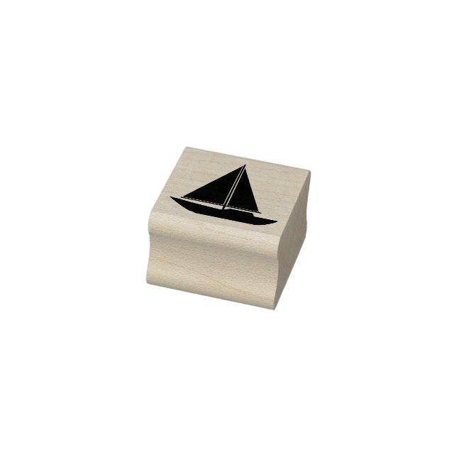 Tampons Encreurs Classic Simple Voilier Silhouette Plan (Tampon)