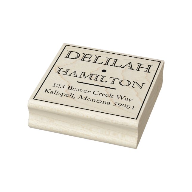 Tampons Encreurs Classic Styled Adresse de retour Art Timbre (Tampon)