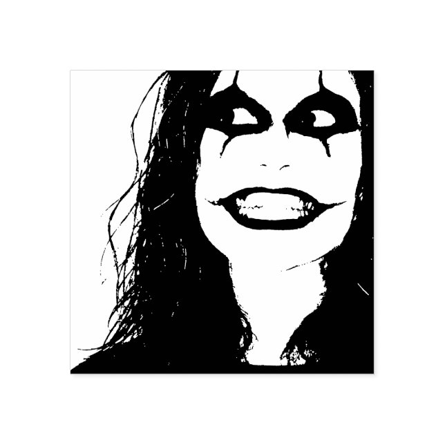 Tampons Encreurs Clown d'Halloween effrayant (Impression)